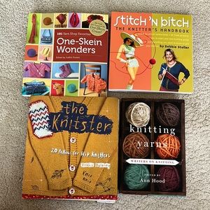 Knitting book bundle - 4 books of knitting patterns 🧶 stitch n btch, knitster